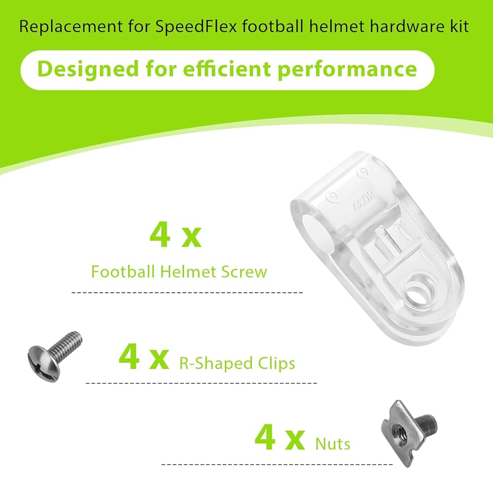 Amazon.com : ArrogantF Football Helmet Clips Screws Nuts